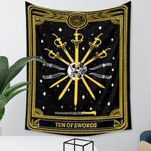 Load image into Gallery viewer, Tapestry Home Decor Wall Hanging Living Bed room Tablecloth Bohemia Tarot Swords