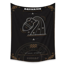 Load image into Gallery viewer, Tapestry Home Decor Wall Hanging Living Bed room Tablecloth Zodiac Aquarius