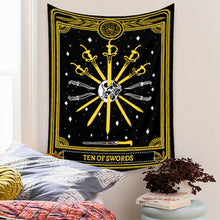 Load image into Gallery viewer, Tapestry Home Decor Wall Hanging Living Bed room Tablecloth Bohemia Tarot Swords