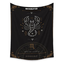 Load image into Gallery viewer, Tapestry Home Decor Wall Hanging Living Bed room Tablecloth Zodiac Scorpio