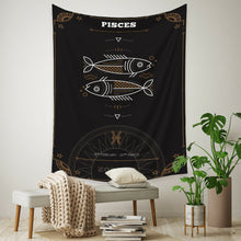 Load image into Gallery viewer, Tapestry Home Decor Wall Hanging Living Bed room Tablecloth Zodiac Pisces Hippie