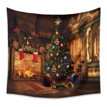 Load image into Gallery viewer, Tapestry Home Decor Wall Hanging Living Room Bedroom Christmas Santa Fireplace