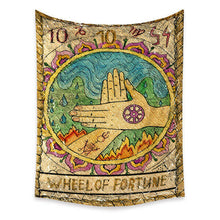 Load image into Gallery viewer, Tapestry Home Decor Wall Hanging Living Bed room Tablecloth Tarot Wheel Fortune