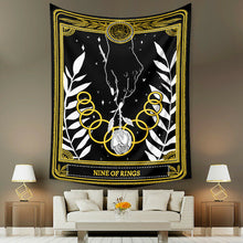 Load image into Gallery viewer, Tapestry Home Decor Wall Hanging Living Bed room Tablecloth Tarot Nine Rings