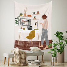 Load image into Gallery viewer, Tapestry Home Decor Wall Hanging Living Bed room Tablecloth Life Natural Chic