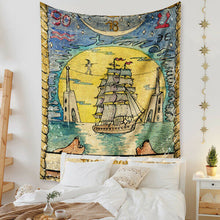 Load image into Gallery viewer, Tapestry Home Decor Wall Hanging Living Bed room Tablecloth Tarot Card The Moon