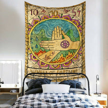 Load image into Gallery viewer, Tapestry Home Decor Wall Hanging Living Bed room Tablecloth Tarot Wheel Fortune
