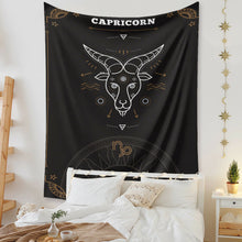 Load image into Gallery viewer, Tapestry Home Decor Wall Hanging Living Bed room Tablecloth Zodiac Capricorn