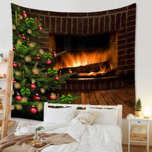 Load image into Gallery viewer, Tapestry Home Decor Wall Hanging Living Room Bedroom Christmas Santa Fireplace