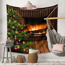 Load image into Gallery viewer, Tapestry Home Decor Wall Hanging Living Room Bedroom Christmas Santa Fireplace