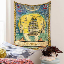 Load image into Gallery viewer, Tapestry Home Decor Wall Hanging Living Bed room Tablecloth Tarot Card The Moon