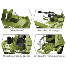 Load image into Gallery viewer, 481PCS Military WW2 Transport Truck Car Model Toy Building Block Brick Gift Kids