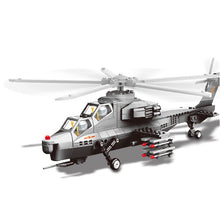 Load image into Gallery viewer, 304PCS Military CAIC Z-10 Armed Helicopter Fiery Thunderbolt Model Building Block Brick Toy Gift Set Kids New