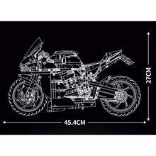 Load image into Gallery viewer, 2088PCS MOC Technic Large Kawasaki H2 SX SE Motorcycle Motor Bike Model Toy Building Block Brick Gift Kids 1:5