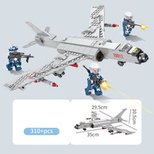 Load image into Gallery viewer, 310PCS Military WW2 H-6 Xian Strategic Bombardment Aircraft Figure Model Toy Building Block Brick Gift Kids