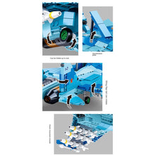 Load image into Gallery viewer, 1040PCS Military WW2 2in1 Sukhoi Su-27 Flanker Air Fighter Plane Figure Model Toy Building Block Brick Gift Kids Compatible Lego