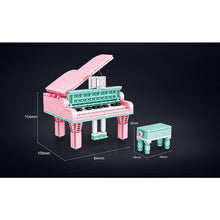 Load image into Gallery viewer, MOC Mini Musical Instrument Guitar Piano Violins Keyboard Lute Model Toy Building Block Brick Gift Kids