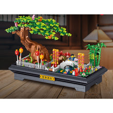 Load image into Gallery viewer, 1426PCS Bonsai Mini Pine Bamboo Tree Park Figures Model Building Block Brick Toy Display Gift Set Kids New Compatible Lego
