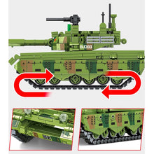 Load image into Gallery viewer, 615PCS MOC Military Type 96 Main Battle Tank Figure Model Toy Building Block Brick Gift Kids