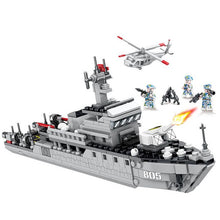 Load image into Gallery viewer, 342PCS Military WW2 Type 081 Mine Countermeasures Ship Wochi Class Figure Model Toy Building Block Brick Gift Kids