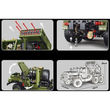 Load image into Gallery viewer, 2268PCS Military Technic WW2 Katyusha BM-13 Rocket Artillery Truck Model Toy Building Block Brick Gift Kids