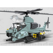 Load image into Gallery viewer, 597PCS MOC Military WW2 AH-1Z Viper Helicopter Figure Model Toy Building Block Brick Gift Kids