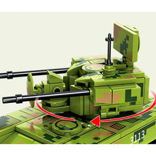 Load image into Gallery viewer, 302PCS MOC Military WW2 PGZ-09 Wheeled Self-Propelled Anti Aircraft Tank Figure Model Toy Building Block Brick Gift Kids Compatible Lego
