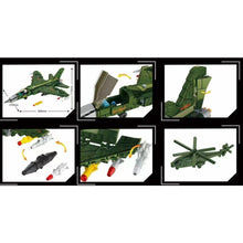 Load image into Gallery viewer, 686PCS Military WW2 Chengdu J-7 Fishbed Air Fighter Aircraft Figure Model Toy Building Block Brick Gift Kids