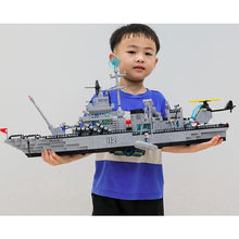 Load image into Gallery viewer, 1560PCS Military WW2 6in1 Large Guided Missile Destroyer Figure Model Toy Building Block Brick Gift Kids Compatible Lego