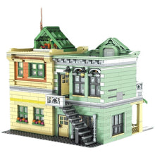 Load image into Gallery viewer, 3096PCS MOC City Street Town French Restaurant Model Toy Building Block Brick Gift Kids Compatible Lego Light