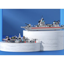 Load image into Gallery viewer, 782PCS Military WW2 8in1 Battle Warship Ship Model Toy Building Block Brick Gift Kids