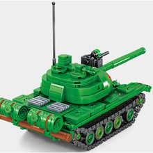 Load image into Gallery viewer, 489PCS MOC Military Type 59 Medium Tank Figure Model Toy Building Block Brick Gift Kids