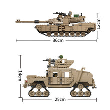 Load image into Gallery viewer, 1463PCS Military 2 in 1 M1A2 Main Battle Tank Abrams MBT Hummer Building Block Brick Model Toy Figure Gift Set Kids New Compatible with Lego