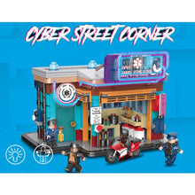 Load image into Gallery viewer, MOC Mini City Street Sushi Coffee Cuisine Restaurant Pharmacy Figure Toy Light Model Building Block Brick Gift Kids Compatible Lego