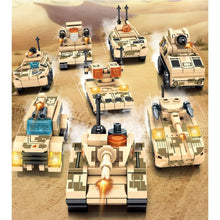 Load image into Gallery viewer, 445PCS Military WW2 8 Sets Tank IFV APC Model Toy Building Block Brick Gift Kids Compatible Lego