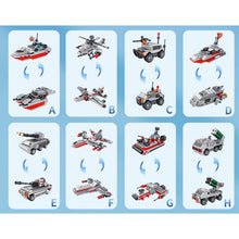 Load image into Gallery viewer, 776PCS Military WW2 8in1 Landing Craft Ship Model Toy Building Block Brick Gift Kids