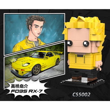 Load image into Gallery viewer, Japan MOC Comic Cartoon JDM Racing Initial D Movie Figure Model Toy Building Block Brick Gift Kids
