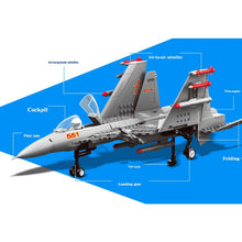 Load image into Gallery viewer, 281PCS Military J-15 Flying Shark Jet Air Fighter Plane Model Building Block Brick Toy Gift Set Kids New