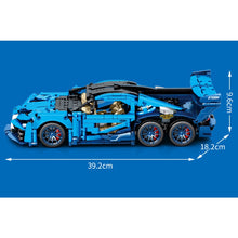 Load image into Gallery viewer, 1555PCS MOC Technic Speed Blue Veyron Super Racing Sports Car Model Toy Building Block Brick Gift Kids Compatible Lego