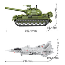 Load image into Gallery viewer, 1260PCS Military Tank Airplane Figure Model Toy Building Block Brick Gift Kids Compatible Lego