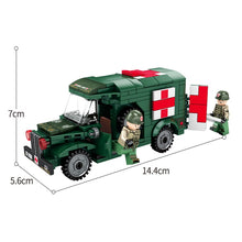 Load image into Gallery viewer, 256PCS Military Rescue Scene Truck Survival Figures Model Toy Building Block Brick Gift Kids