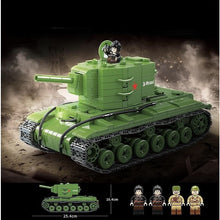 Load image into Gallery viewer, 1180PCS Military WW2 KV-2 Heavy Tank Figure Model Toy Building Block Brick Gift Kids Compatible Lego