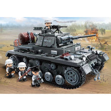 Load image into Gallery viewer, 1058PCS Military WW2 Panzerkampfwagen III Ausf Tank Figure Model Toy Building Block Brick Gift Kids Compatible Lego