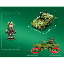 Load image into Gallery viewer, 275PCS MOC Military WW2 ZBD-09 8x8 Infantry Fighting Vehicle IFV Figure Model Toy Building Block Brick Gift Kids
