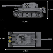 Load image into Gallery viewer, 385PCS Military WW2 Tiger Heavy Tank Figure Model Toy Building Block Brick Gift Kids Compatible Lego