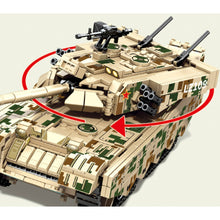 Load image into Gallery viewer, 1306PCS Military 2in1 WW2 ZTZ-99A Main Battle Tank Robot Mecha Deformation Figure Model Toy Building Block Brick Gift Kids Compatible Lego