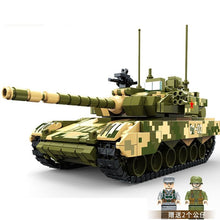Load image into Gallery viewer, 848PCS Military WW2 99A Main Battle Tank Figure Model Toy Building Block Brick Gift Kids