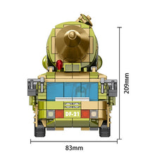 Load image into Gallery viewer, 440PCS Military WW2 DF-21 MRBM Medium Range Ballistic Missile System Truck Figure Model Toy Building Block Brick Gift Kids