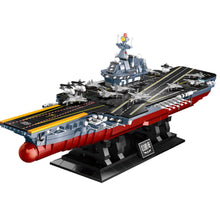 Load image into Gallery viewer, 1560PCS Military Micro Mini WW2 003 China Aircraft Carrier Battle Ship Model Toy Building Block Brick Gift Kids DIY Display
