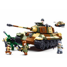 Load image into Gallery viewer, 930PCS MOC Military WW2 2in1 King Tiger Heavy Tank Panzerkampfwagen VI Ausf.B Figure Model Toy Building Block Brick Gift Kids